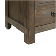 Bowery Hill 2-Drawers Bedroom Nightstand/USB Ports in Walnut Distressed