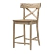 Bowery Hill Solid Wood Natural Bar Stool Chair Square 39
