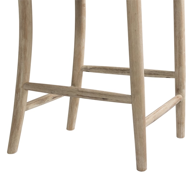 Bowery Hill Solid Wood Natural Bar Stool Chair Square 39