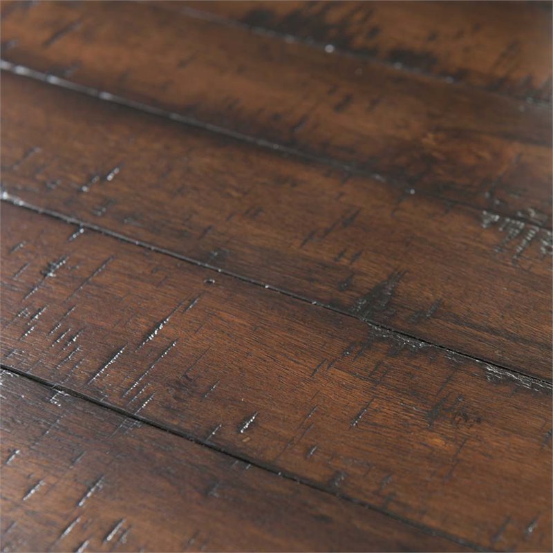 Bowery Hill Solid Wood 6-Piece Queen Storage Bedroom Set in Walnut Brown