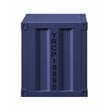 Bowery Hill Contemporary Nightstand with Open Storage in Blue