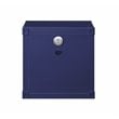 Bowery Hill Contemporary Nightstand with Open Storage in Blue