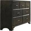 Bowery Hill Contemporary 7 Drawer Dresser in Gray