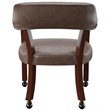 Bowery Hill Captains Chair with Casters in Brown