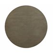 Bowery Hill Transitional Dining Table with Single Pedestal in Gray Oak