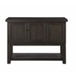 Bowery Hill Transitional Server with Open Storage in Distressed Walnut