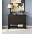 Bowery Hill Transitional Server with Open Storage in Distressed Walnut