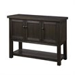 Bowery Hill Transitional Server with Open Storage in Distressed Walnut