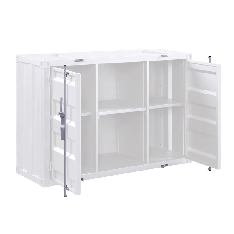 Bowery Hill Contemporary Server with Storage in White