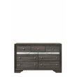 Bowery Hill Contemporary 9 Drawer Dresser in Gray