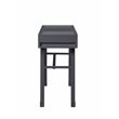 Bowery Hill Contemporary 1 Drawer Vanity Desk in Gunmetal