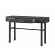 Bowery Hill Contemporary 1 Drawer Vanity Desk in Gunmetal
