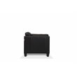 Bowery Hill Modern Leather Sofa in Chocolate
