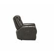 Bowery Hill Leather-Aire Power Motion Recliner with USB Dock in Gray