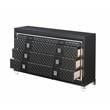 Bowery Hill Contemporary 8 Drawer Dresser in Metallic Gray