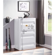 Bowery Hill Contemporary Metal Rectangular Chest with 1 Door in White