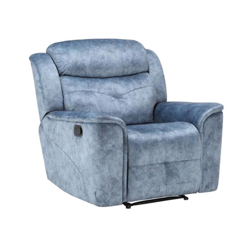 modern blue recliner