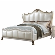 Bowery Hill Traditional Queen Panel Bed with Nailhead Trim in Gold