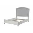 Bowery Hill Contemporary California King Panel Bed in Platinum