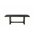 Bowery Hill Transitional Contemporary Dining Table in Distressed Walnut