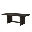Bowery Hill Transitional Contemporary Dining Table in Distressed Walnut