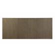 Bowery Hill Dining Table with Double Pedestal and Extension Leaf in Gray Oak