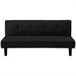 Bowery Hill Tufted Sleeper Sofa in Black