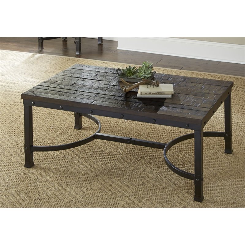 Bowery Hill Coffee Table in Rustic Brown