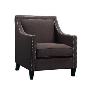 bowery hill transitional chair in chocolate