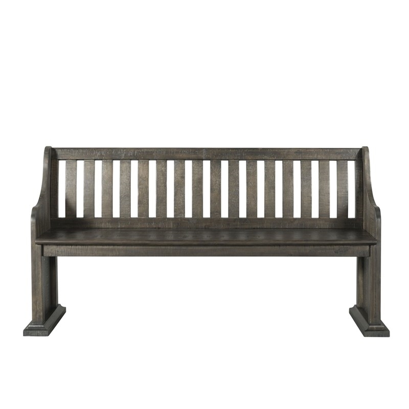 Bowery Hill 6 Piece Engineered Wood Dining Set in Dark Ash