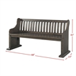 Bowery Hill 6 Piece Engineered Wood Dining Set in Dark Ash