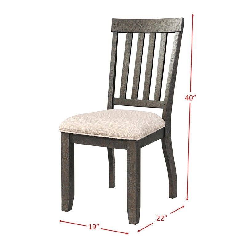 Bowery Hill 6 Piece Engineered Wood Dining Set in Dark Ash