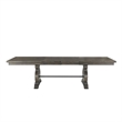 Bowery Hill 6 Piece Engineered Wood Dining Set in Dark Ash