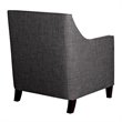 Bowery Hill Chair WIth Ottoman in Charcoal Gray