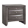 Bowery Hill Queen 3 Piece Bedroom Set in Gray