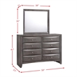 Bowery Hill Queen 6 Piece Bedroom Set in Gray