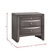 Bowery Hill Queen 6 Piece Bedroom Set in Gray