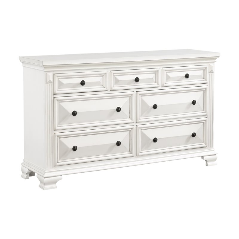 Bowery Hill 7Drawer Dresser in White Cymax Business