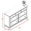 Bowery Hill 7 Drawer Dresser in Cherry