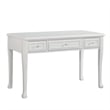 Bowery Hill Traditional Wood Writing Desk in White