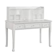 Bowery Hill Traditional Wood Writing Desk in White