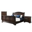 Bowery Hill 3 Piece Solid Wood Queen Sleigh Bedroom Set in Cherry