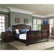 Bowery Hill 3 Piece Solid Wood Queen Sleigh Bedroom Set in Cherry