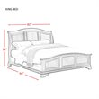 Bowery Hill 4 Piece Queen Bedroom Set in Cherry