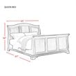 Bowery Hill Classic Solid Wood 4 Piece Queen Sleigh Bedroom Set in Warm Cherry