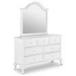Bowery Hill Button Tufted Faux Leather 4 Piece Full Bedroom Set in White