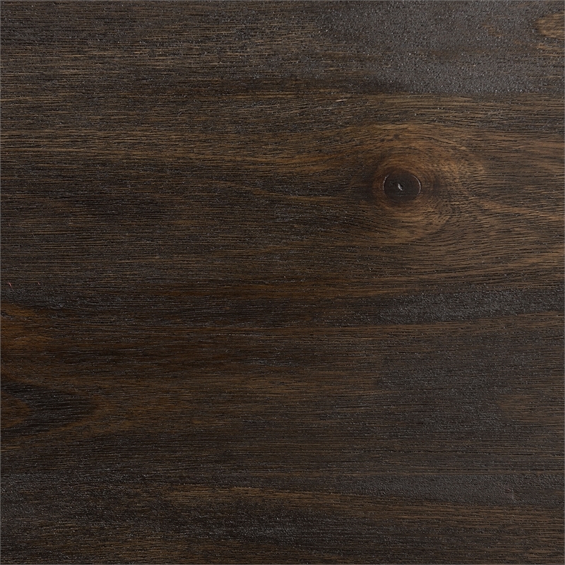 Bowery Hill Solid Wood Dark Brown Counter Stool Rectangular X-Back 39