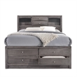 Bowery Hill Queen Storage 4 Piece Bedroom Set in Gray