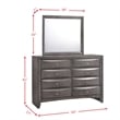 Bowery Hill King Storage 5 Piece Bedroom Set in Gray