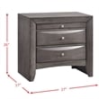 Bowery Hill King Storage 5 Piece Bedroom Set in Gray